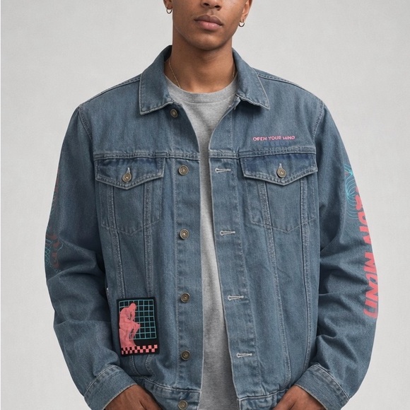 Brooklyn Cloth Other - Brooklyn Cloth Graphic Denim Jacket